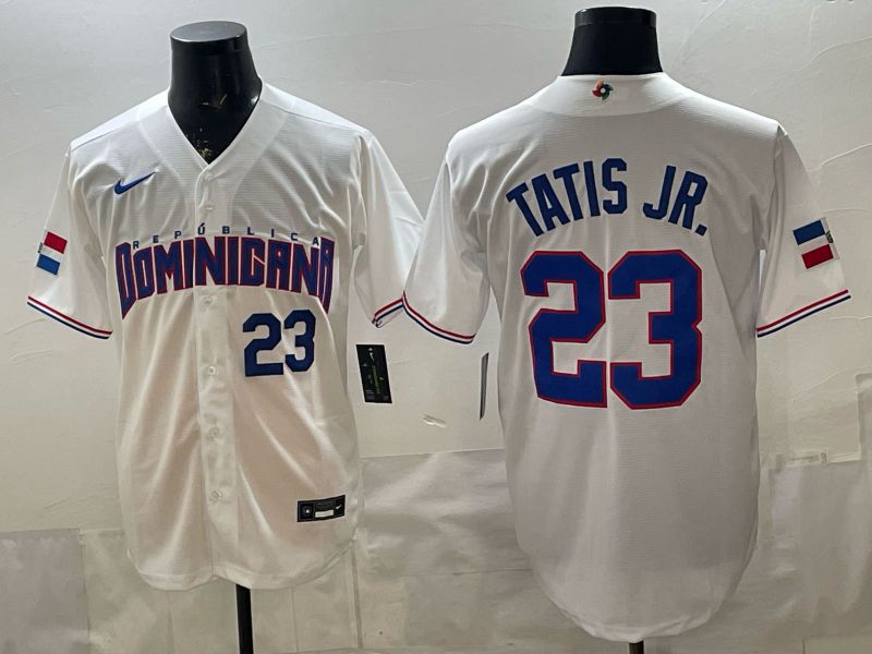 Men 2026 World Cub #23 Tatis jrWhite Nike MLB Jersey style 04-0